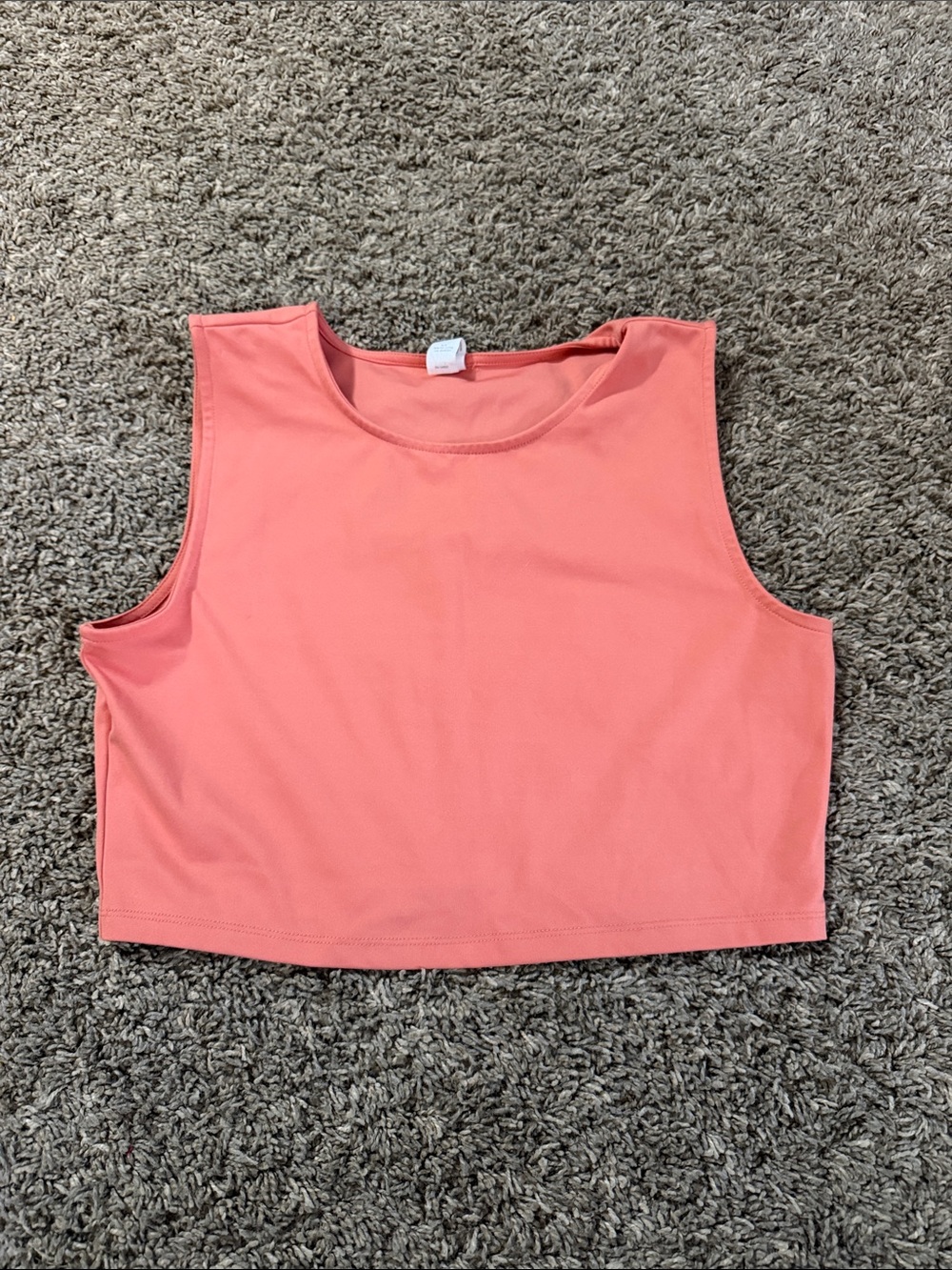 Yogalicious Coral Sleeveless Crop Top